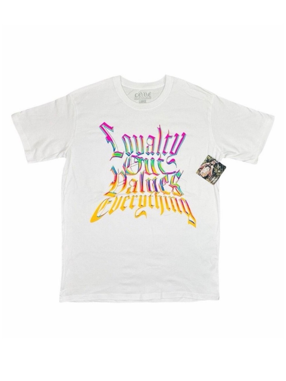 Kodak Black x L.O.V.E. Loyalty Out Values Everything Crew Neck Tee - Size Large